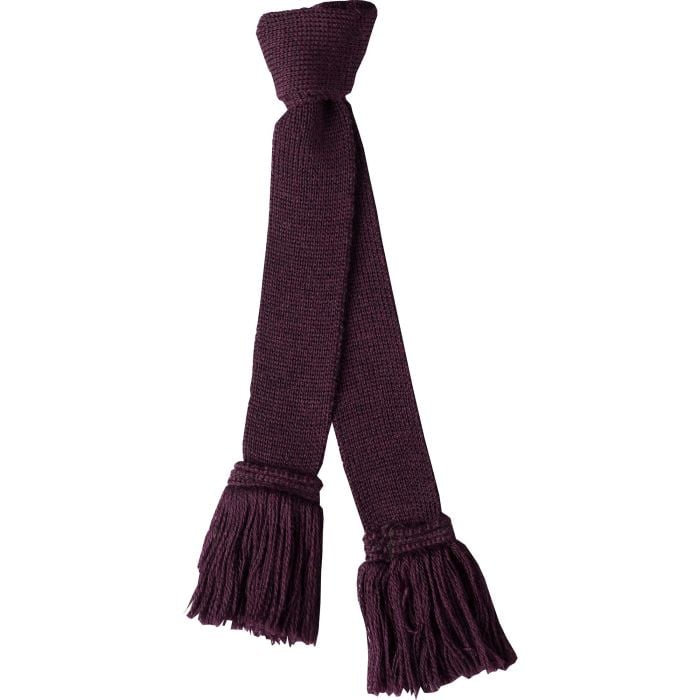 Plum Wool Garter Tie