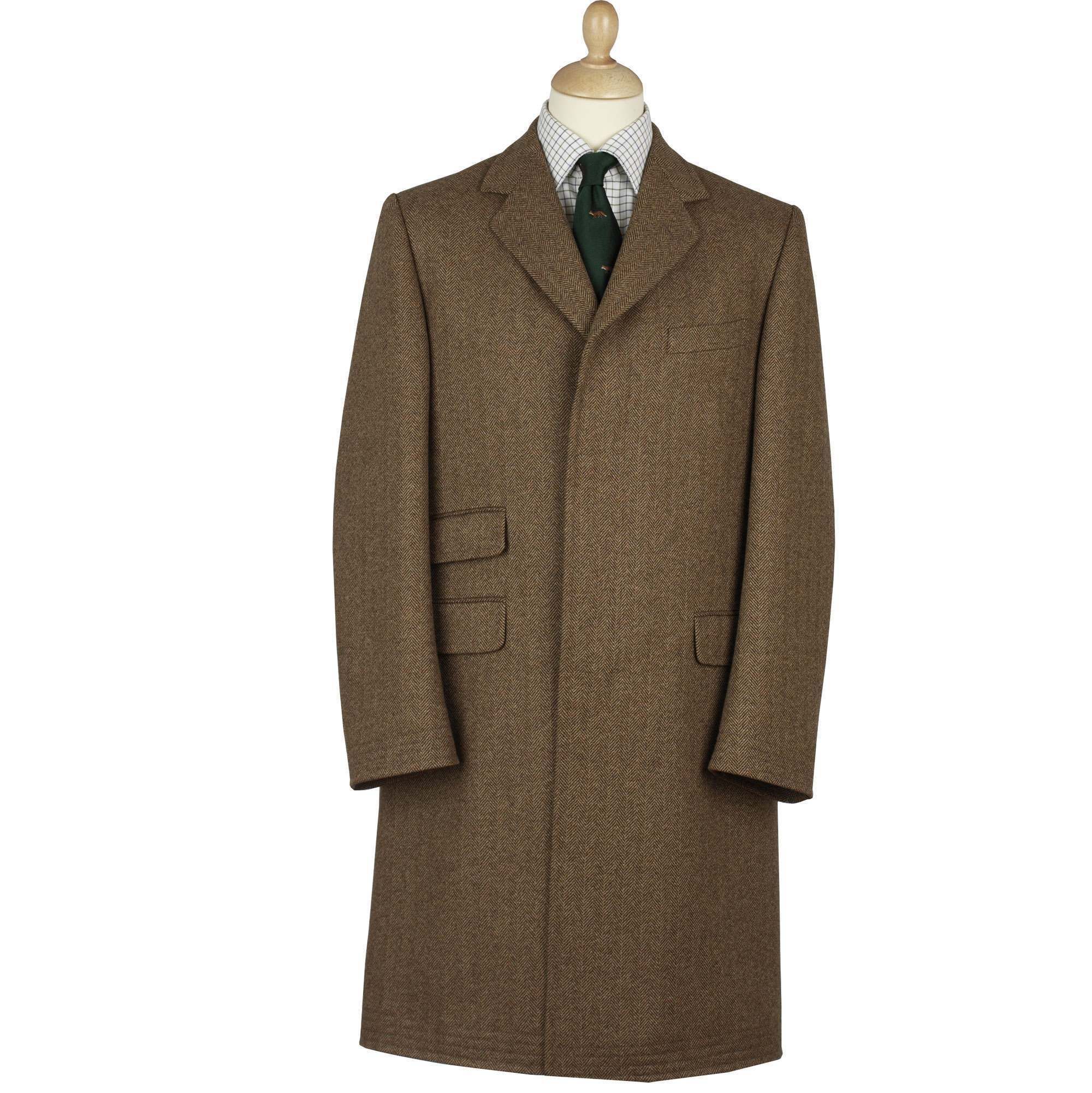 Bal Collar Coat Herringbone Tweed/38（M） Bal Collar Coat, Dark Brown Herringbone Tweed／Workers