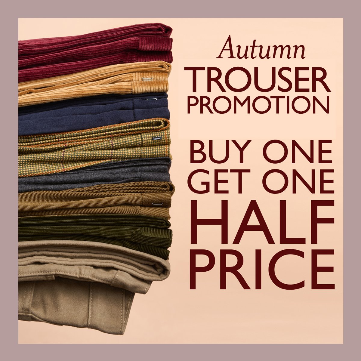 Menswear Trouser Promo