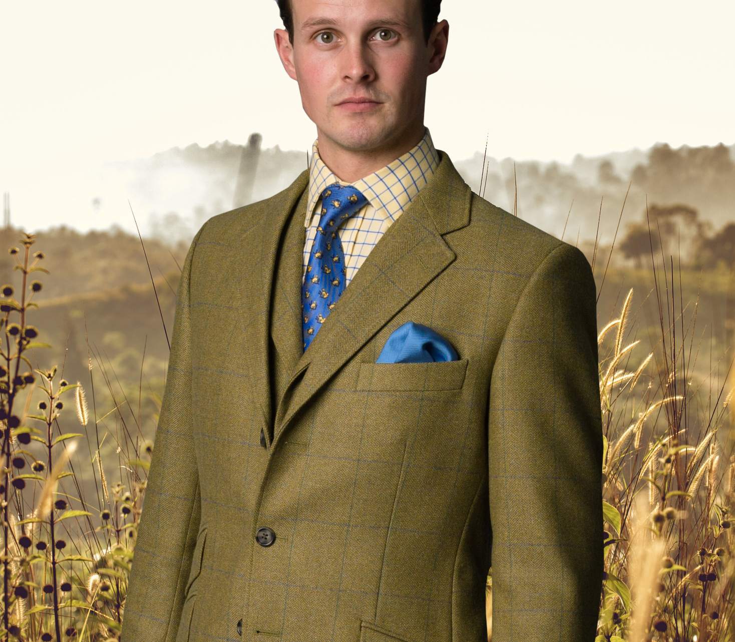 House Check Tweed Country Suit