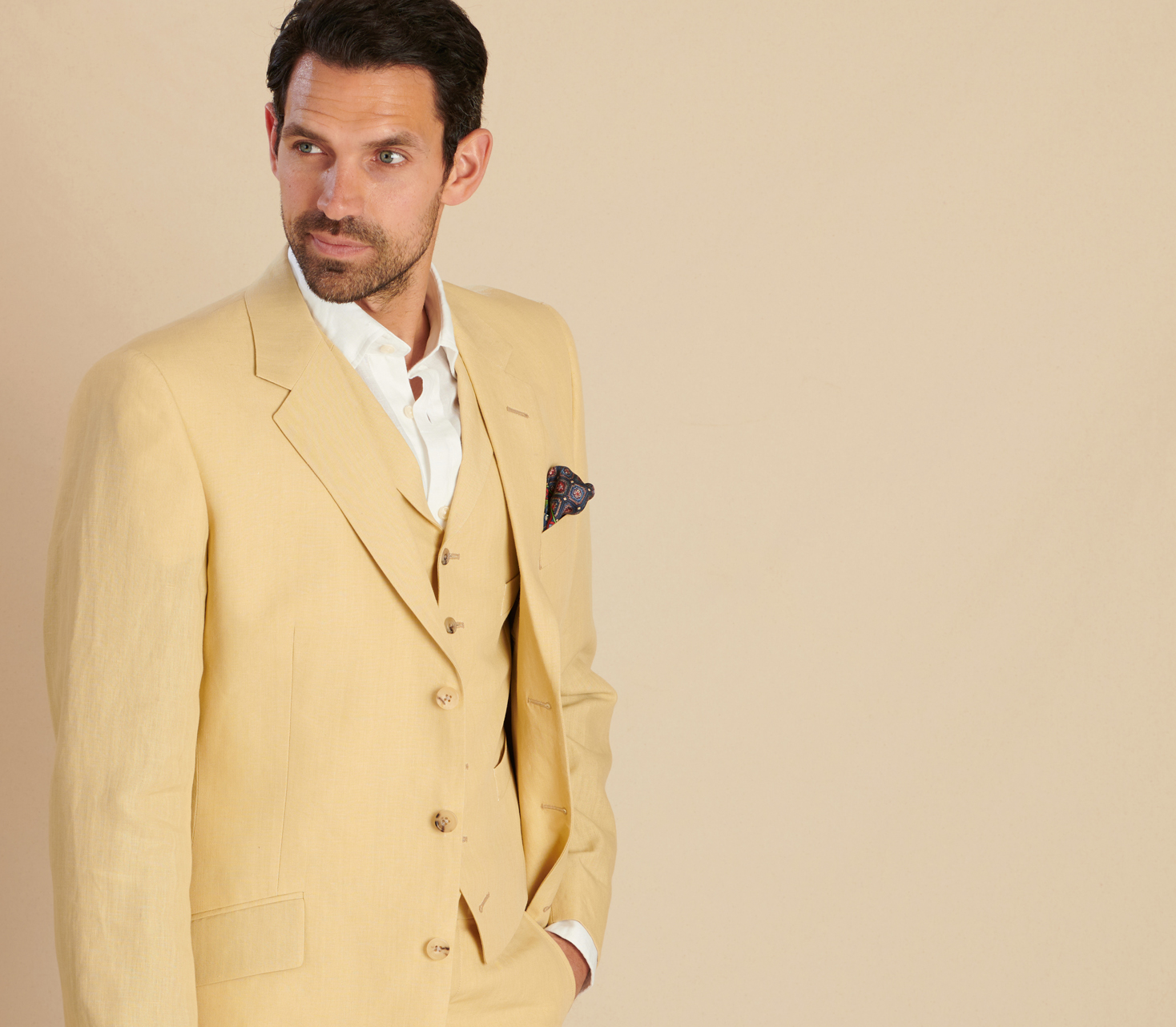 Men's Classic Linen Suits