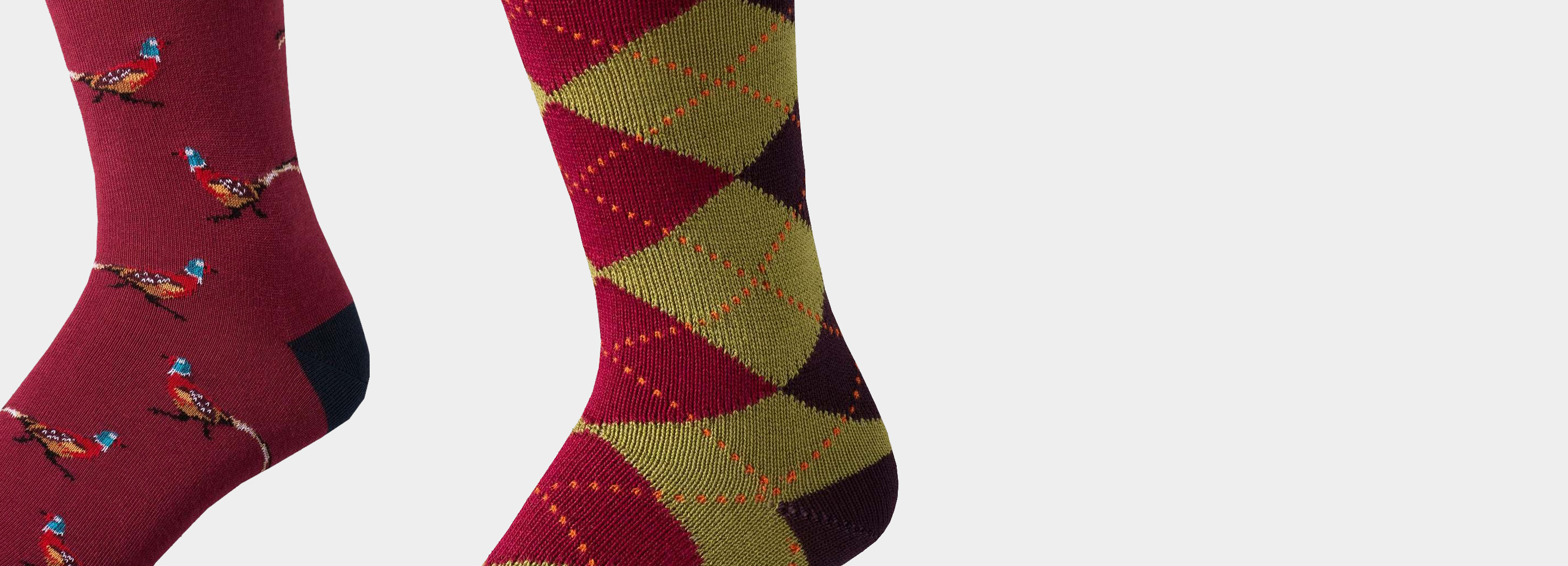 Men's Patterned Cotton Socks