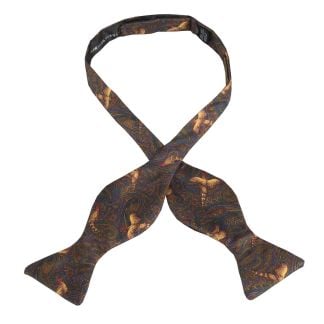 Cordings Bronze Pheasant Silk Bow Tie Main Image