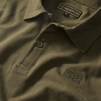 Cordings Khaki Woodbridge Pique Polo Main Image