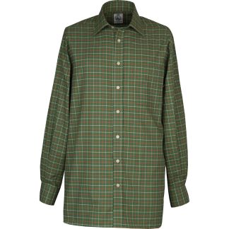 Cordings Green Red Pheasant Check Shirt  Dif ferent Angle 1
