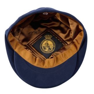 Cordings Navy Moleskin Garforth Cap  Dif ferent Angle 1