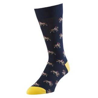 Cordings Navy Horse Riding Sock Main Image