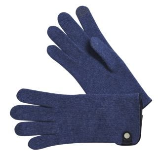 Cordings Denim Blue Merino Tag Gloves Main Image