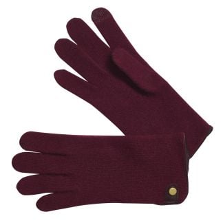 Cordings Wine Merino Tag Gloves Main Image