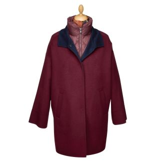Cordings Wine Yara 2-in-1 Gilet Coat Main Image