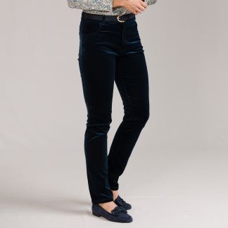Cordings Navy Allegra Velvet Jeans  Main Image