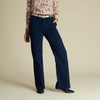 Cordings Navy Macana Wide Panel Jeans Main Image