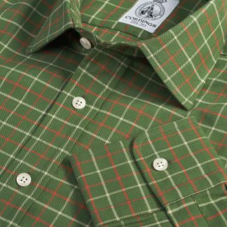 Cordings Green Red Pheasant Check Shirt  Main Image