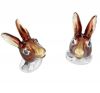 Hares Head Solid Silver Cufflinks