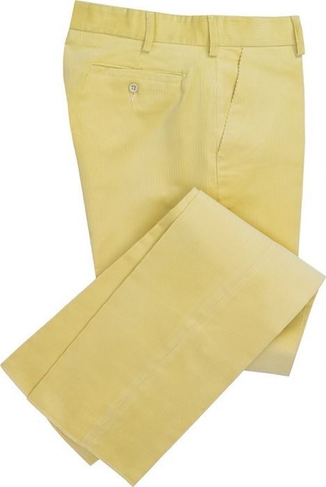 Yellow Needlecord Trousers
