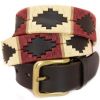 Cream Brown Argentinian Polo Belt