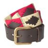 Red Cream Argentinian Polo Belt