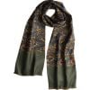 Olive Chasing Paisley Silk Scarf