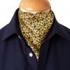 Gold Fine Paisley Silk Cravat