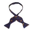 Blue Pheasant Silk Bow Tie