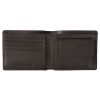 Brown Leather Bi Fold Coin Wallet
