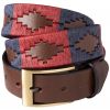 Red Navy Windsor Argentinian Polo Belt