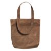 Khaki Corduroy Shopper Bag