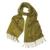 Green Solid Cashmere Scarf