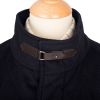 Navy Melton Wool Waterproof Paddock Jacket