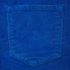 cobalt blue corduroy trouser pocket