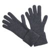 Grey Cashmere Turnback Gloves