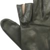 Olive Green Leather Shooting Gloves (Right Handed)