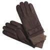 Brown Deerskin Lined Gloves