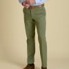 Army Green Gabardine Trousers