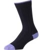 Navy and Light Blue Cotton Heel & Toe Socks