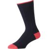 Navy and Red Cotton Heel & Toe Socks