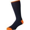 Navy Orange Cotton Heel & Toe Socks