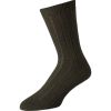 Army Green Cashmere Ribbed Sock
