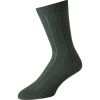 Olive Green Cashmere Ribbed Sock
