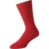 Red Cashmere Ribbed Sock