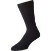 Black Cashmere Ribbed Sock
