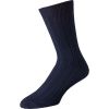 Navy Cashmere Ribbed Sock