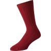 Red Rust Cashmere Ribbed Sock