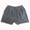 Black White Striped Cotton Boxer Shorts