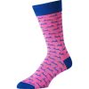 Pink Hare Heel and Toe Sock