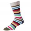 Brown First XV Stripe Cotton Sock