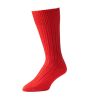 Red Merino Mid Calf Country Sock