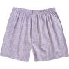 Yellow and Blue Checked Cotton Boxer Shorts