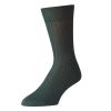 Bottle Green Piccadilly Cotton Rib Sock
