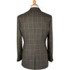 Green Lawrence Wool and Silk Check Jacket